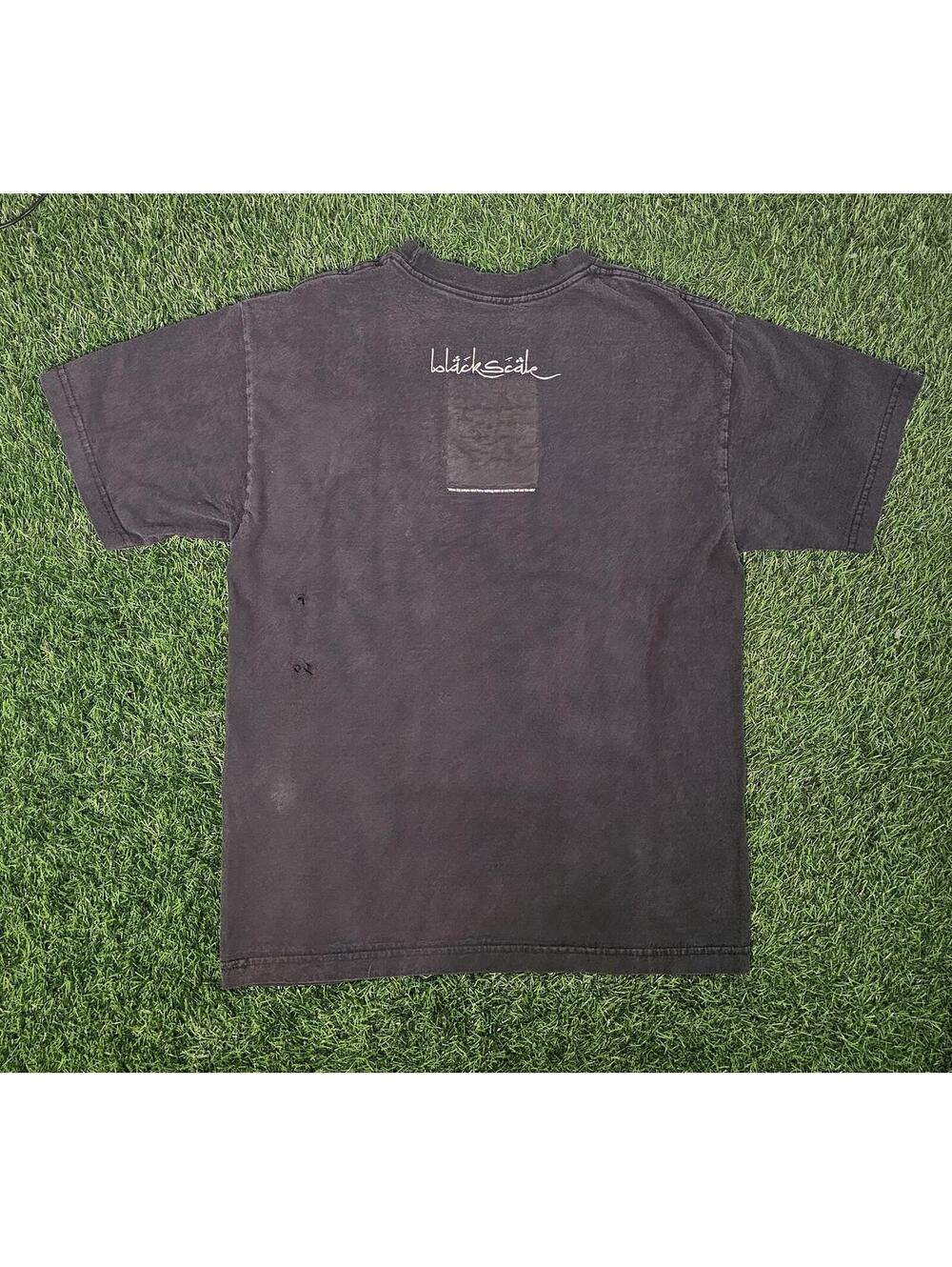Grunge Tuff Arabic Black Scale BLVCK SCVLE Shirt Adult M Black Short Sleeve